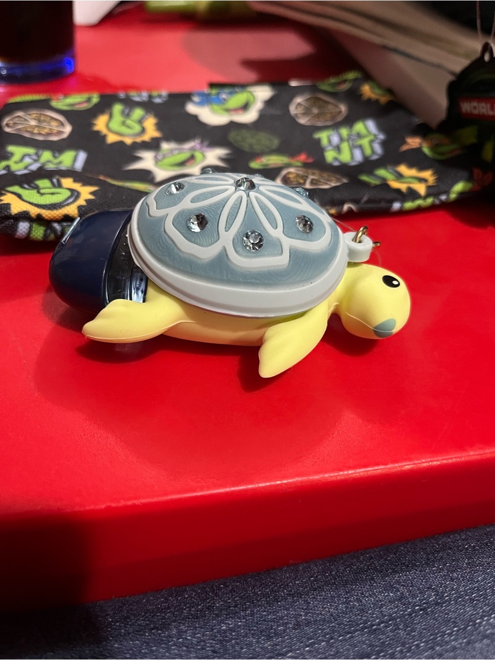 Turtle hand sanitizer holder